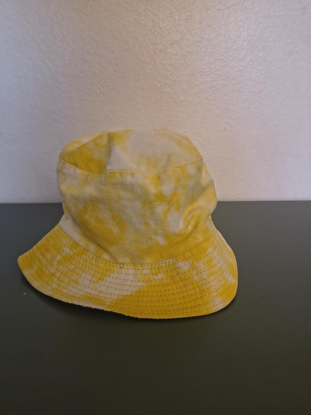 Kids Yellow Tie-Dye Bucket Hat - Casual Sun Protection
